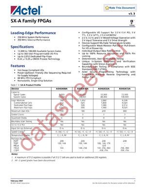 A54SX32A-2PQ208 datasheet  